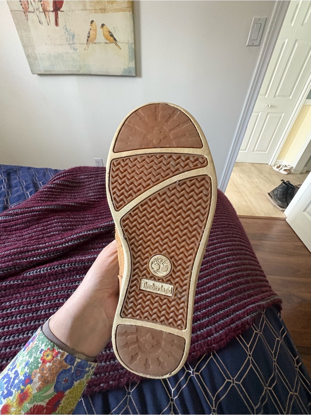 Timberland Men’s Tan Leather & Canvas Chukka Sneakers - Picture 14 of 15